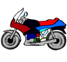 Dibujo Motocicleta pintado por litte