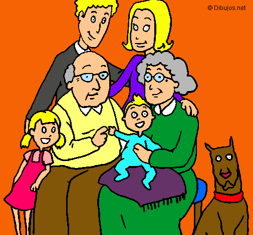 Dibujo Familia pintado por kary7