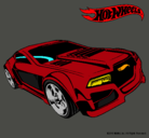 Dibujo Hot Wheels 5 pintado por lobo