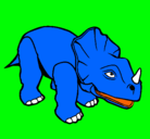 Dibujo Triceratops II pintado por tricerapto