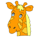 Dibujo Cara de jirafa pintado por Fidelaa