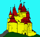 Dibujo Castillo medieval pintado por german