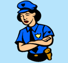 Dibujo Mujer policía pintado por noeliakikiyu