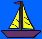 Dibujo Barco velero pintado por migel