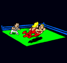 Dibujo Lucha en el ring pintado por t6l95k5