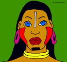 Dibujo Mujer maya pintado por sabin111111i