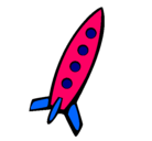 Dibujo Cohete II pintado por machel