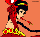 Dibujo Princesa china pintado por jila