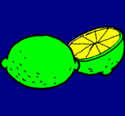 Dibujo limón pintado por TRISTAN