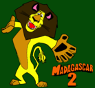 Dibujo Madagascar 2 Alex 2 pintado por toti