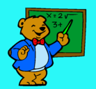 Dibujo Profesor oso pintado por selenabest55