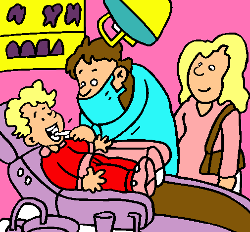 Niño en el dentista