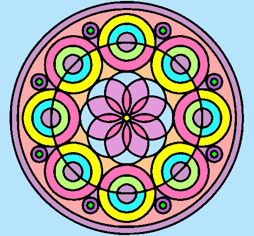 Dibujo Mandala 35 pintado por layla97