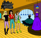 Dibujo Barbie mirando vestidos pintado por StarClaudia