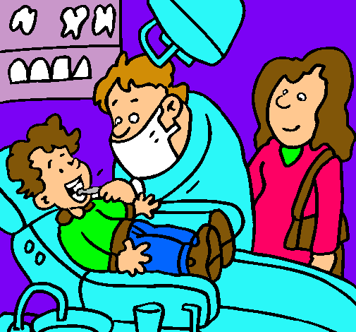 Niño en el dentista