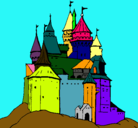 Dibujo Castillo medieval pintado por YAGO