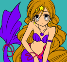 Dibujo Sirena pintado por jorgecolors