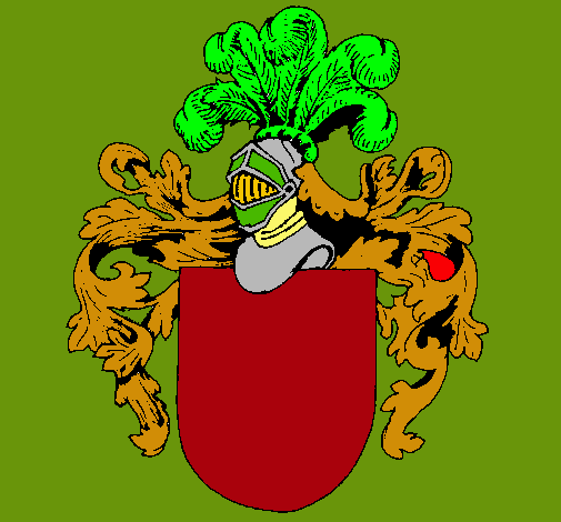 Escudo de armas y casco