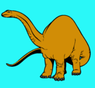 Dibujo Braquiosaurio II pintado por VICENT