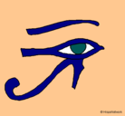 Dibujo Ojo Horus pintado por tania222