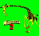 Dibujo Madagascar 2 Melman 2 pintado por arminto