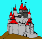 Dibujo Castillo medieval pintado por arfle