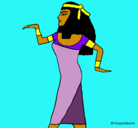 Dibujo Bailarina egipcia  pintado por shakira