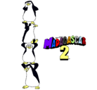 Dibujo Madagascar 2 Pingüinos pintado por juesusroland