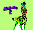 Dibujo Madagascar 2 Marty pintado por ALESSANDRO
