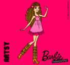 Dibujo Barbie Fashionista 1 pintado por mamenilla