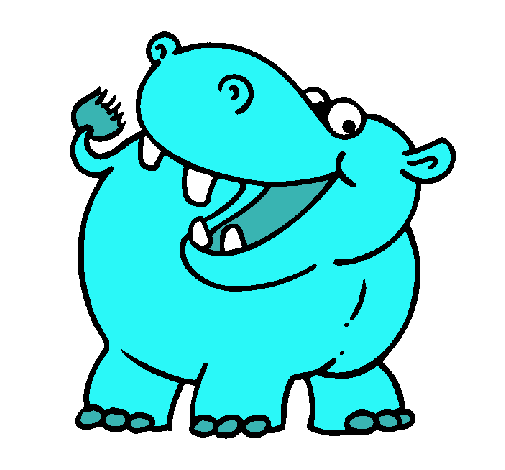 Dibujo Hipopótamo pintado por Anavic