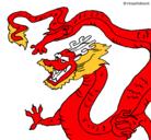 Dibujo Dragón chino pintado por gdhsjaJK