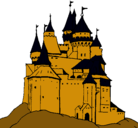 Dibujo Castillo medieval pintado por uytoped12