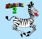 Dibujo Madagascar 2 Marty pintado por johan3121