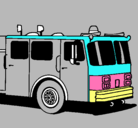 Dibujo Camión de bomberos pintado por o12345678