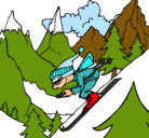 Dibujo Esquiador pintado por GUSITA