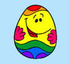Dibujo Huevo de pascua feliz pintado por Lo0kItAah