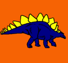 Dibujo Stegosaurus pintado por federico