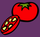 Dibujo Tomate pintado por daniluis