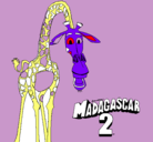 Dibujo Madagascar 2 Melman pintado por jsebas