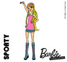 Dibujo Barbie Fashionista 4 pintado por cari