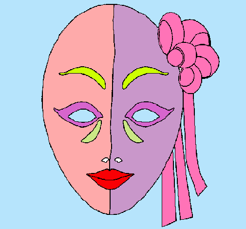 Dibujo Máscara italiana pintado por TaniaAlejandraa