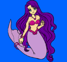 Dibujo Sirenita pintado por Roxy_chik