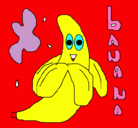 Dibujo Banana pintado por Pulguita