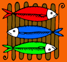 Dibujo Pescado a la brasa pintado por dnisk4325678