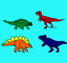 Dibujo Dinosaurios de tierra pintado por dindan