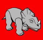 Dibujo Triceratops II pintado por migeul