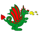 Dibujo Dragón alegre II pintado por amorcitos