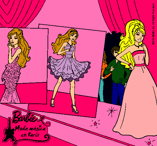 Barbie, desfilando por la pasarela