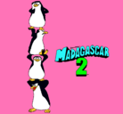 Dibujo Madagascar 2 Pingüinos pintado por carol_2